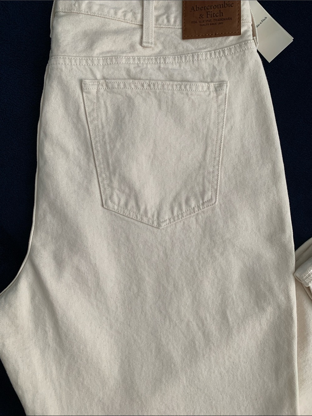 Abercrombie & Fitch Off-White Denim Jeans